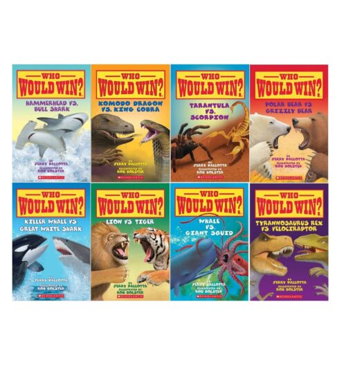Who Would Win? Series Collection of 8 Books By Jerry Pallotta and Rob Bolster