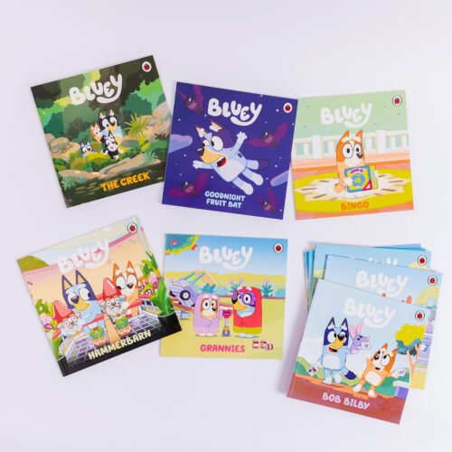 Bluey Let's Do This! Box of Books 10 Books Collection Box Set (Butterflies, Bingo, Magic Xylophone, Hammerbarn, The Pool, Creek, Beach, Grannies, Goodnight Fruit Bat & Bob Bilby) - Image 2